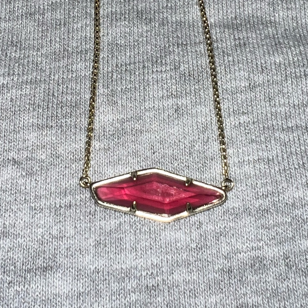 Kendra Scott red stone necklace